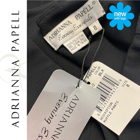 NWT 🦋 Adrianna Papell Ruffle Pants | Size: 8 - Picture 4 of 16